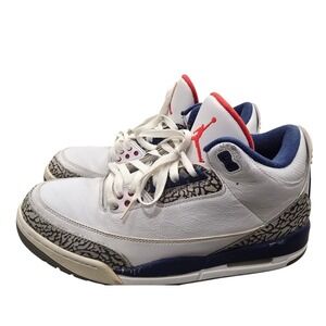 Air Jordan 3 Retro True Blue 2016 Y2K Streetwear Hypebeast Cement Sneakers 10.5